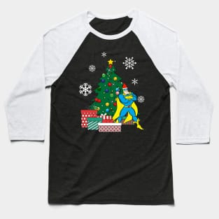 Bananaman Around The Christmas Tree Baseball T-Shirt